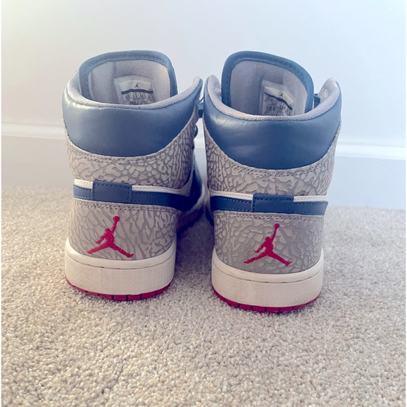 Air Jordan 1 Retro Mid True Blue size 10.5 🔴🔵⚪️ - Picture 6 of 7